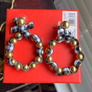 Kate Spade Gingham earrings